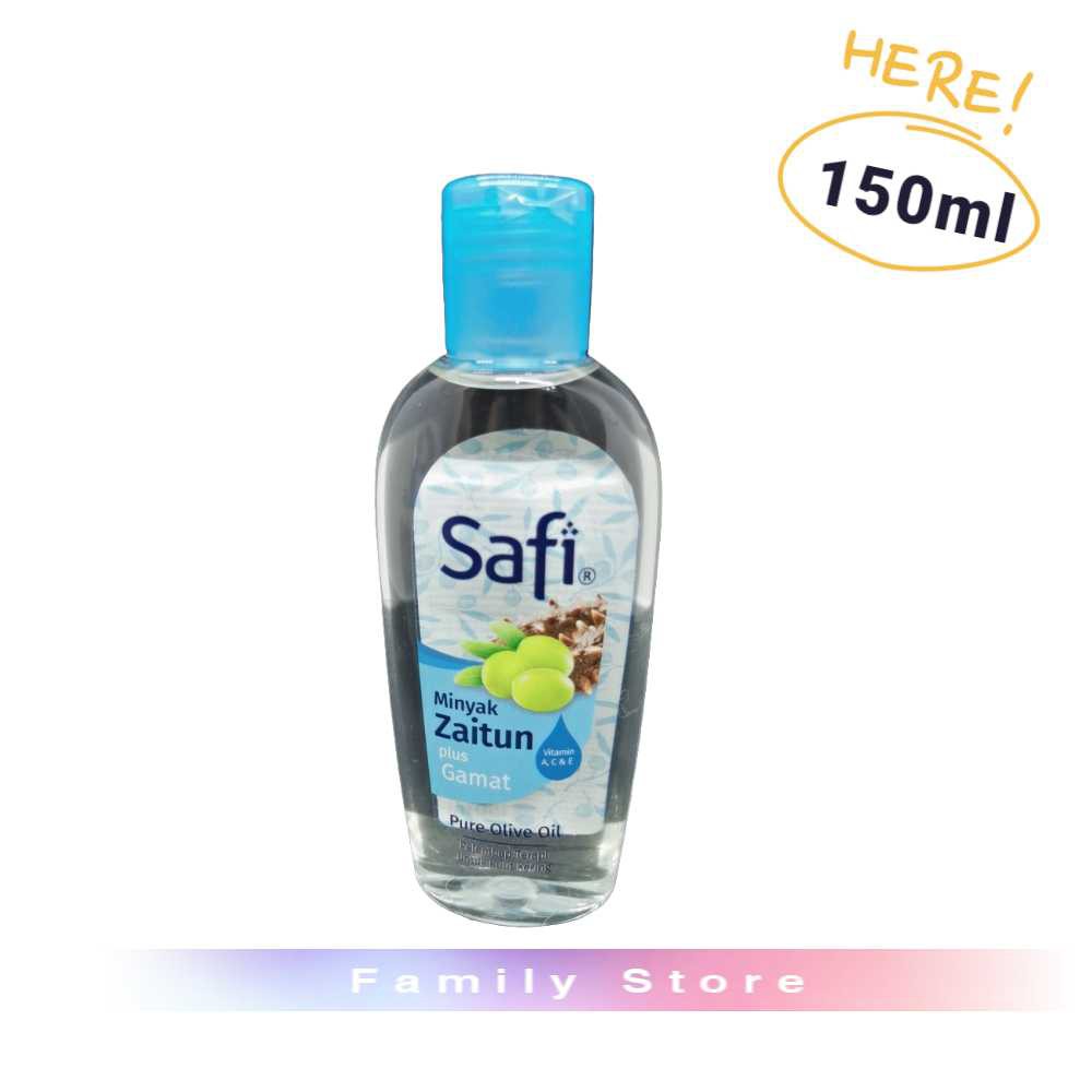 Safi Pure Olive Oil Minyak Zaitun Sejati Gamat 150ml Untuk Rambut Dan Kulit Product 100 Original