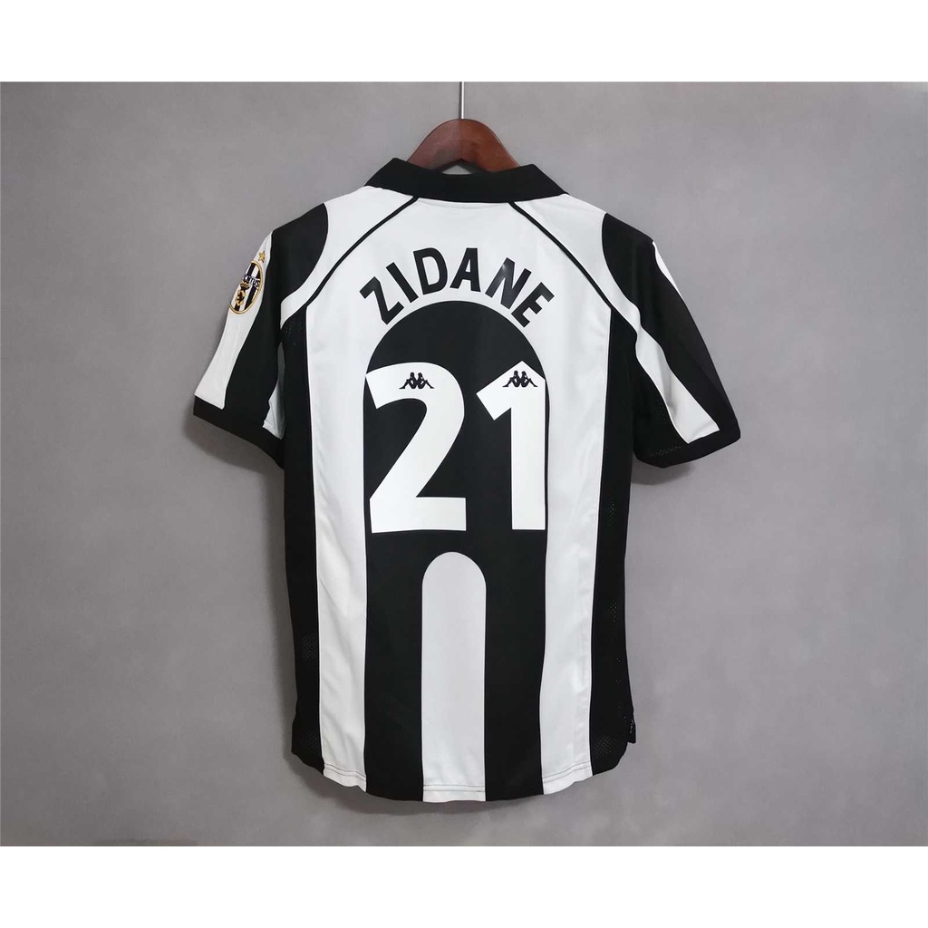 97-98 Juventus Top Quality Home Retro Soccer Jersey Custom Name and Number T-shirt Football Jersey Unisex Breathable