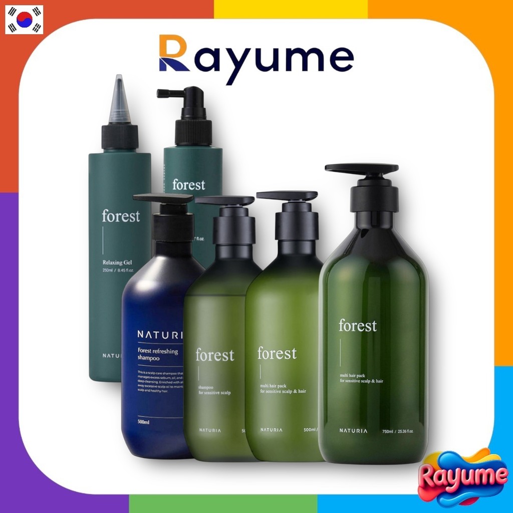 Naturia Forest Shampoo / Scalp Tonic / Relaxing Gel / Pack / Forest Series