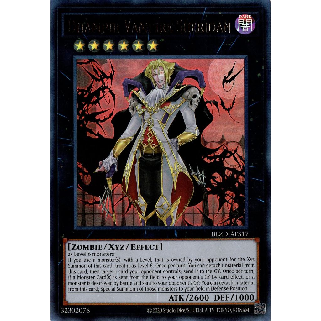 Yugioh Card! - BLZD-AES17 - Dhampir Vampire Sheridan