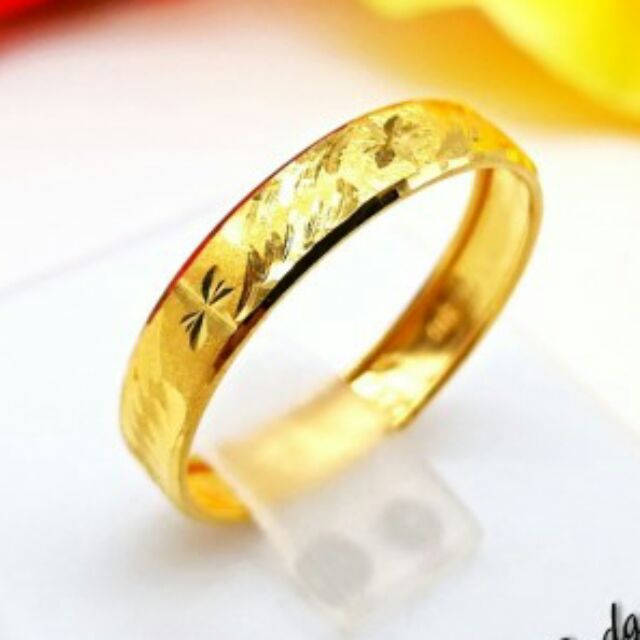 Cincin Belah Rotan Emas 916 Tulen Harga Bajet Shopee Malaysia 