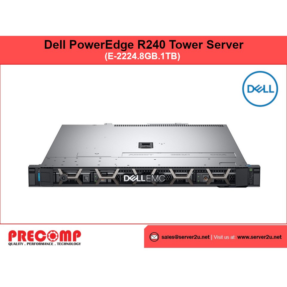 Dell PowerEdge R240 Rack Server (E-2224 