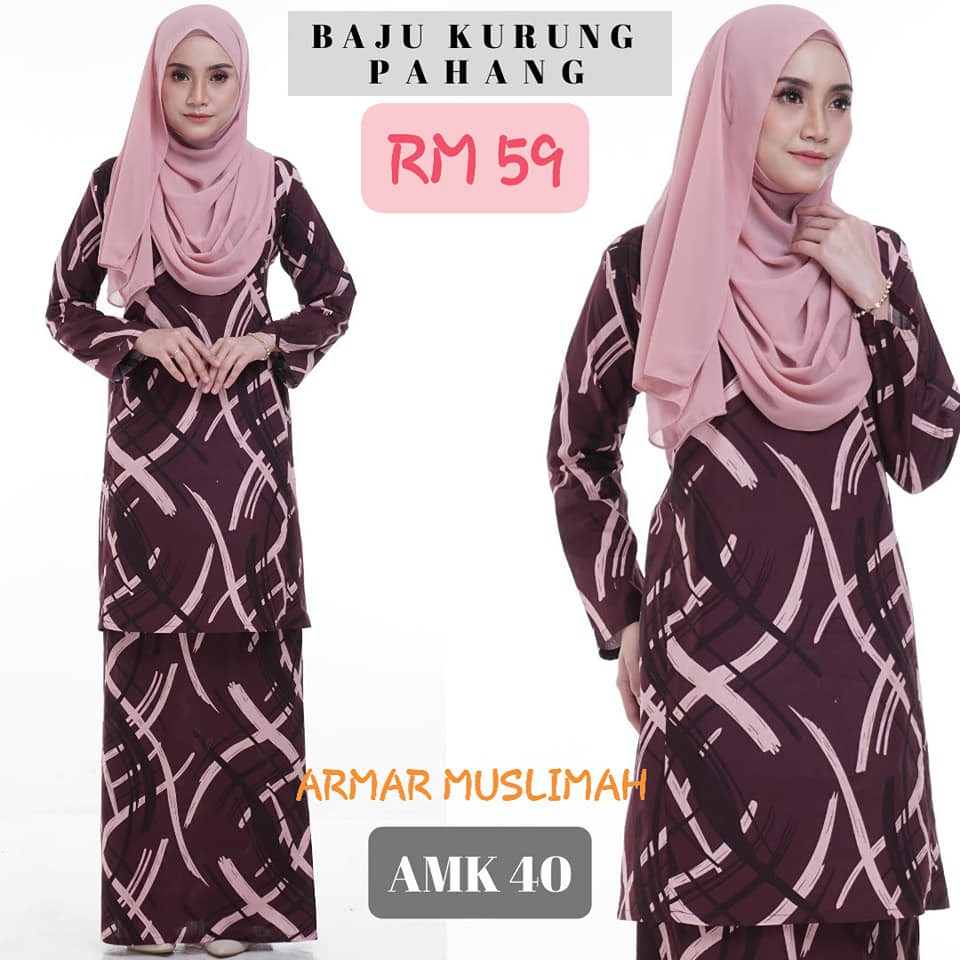 NEW COLLECTION BAJU  KURUNG  PESAK PAHANG ENGLISH  COTTON  