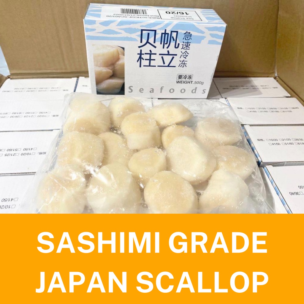 Sashimi Grade Japan Scallop 16/20 500g Shopee Malaysia