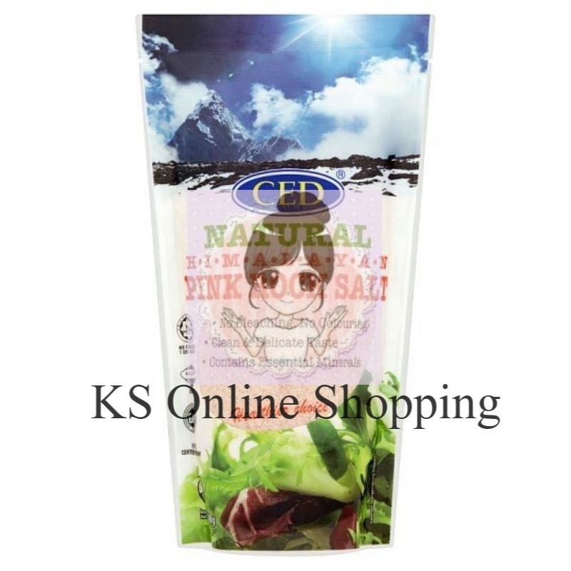 CED Natural Himalaya Pink Rock Salt l 天然喜马拉雅山粉有机红色岩盐 500g