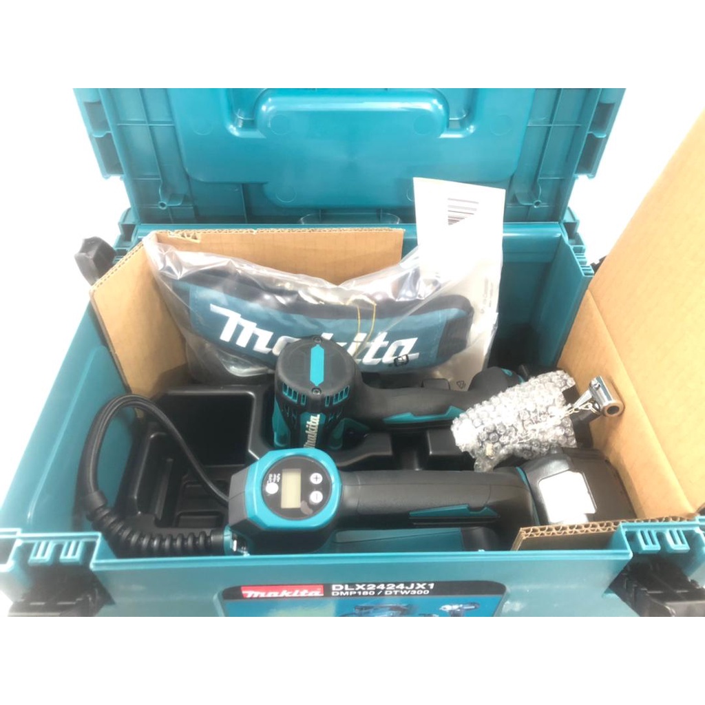 Makita 18V Combo DLX2424JX1 DTW300 DMP180 Impact Wrench And Inflator |  Shopee Malaysia