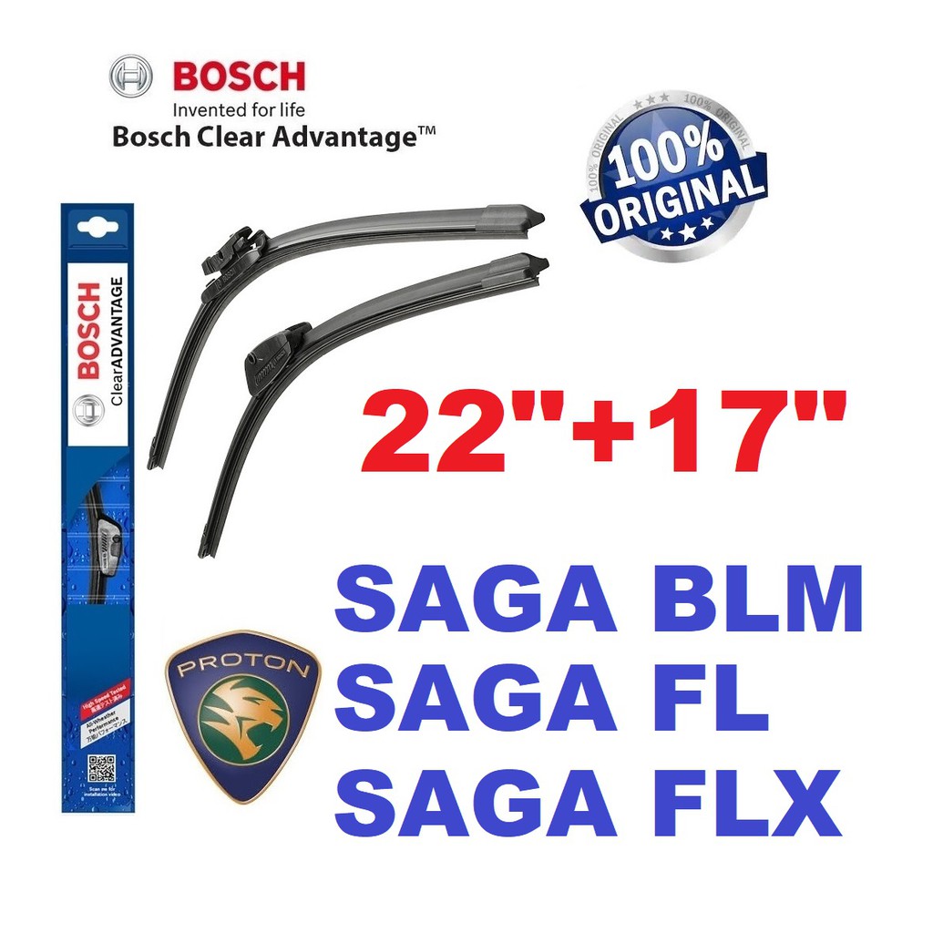 Bosch Clear Advantage Wiper Size 22 17 For Proton Saga Blm Fl Flx Bca2217