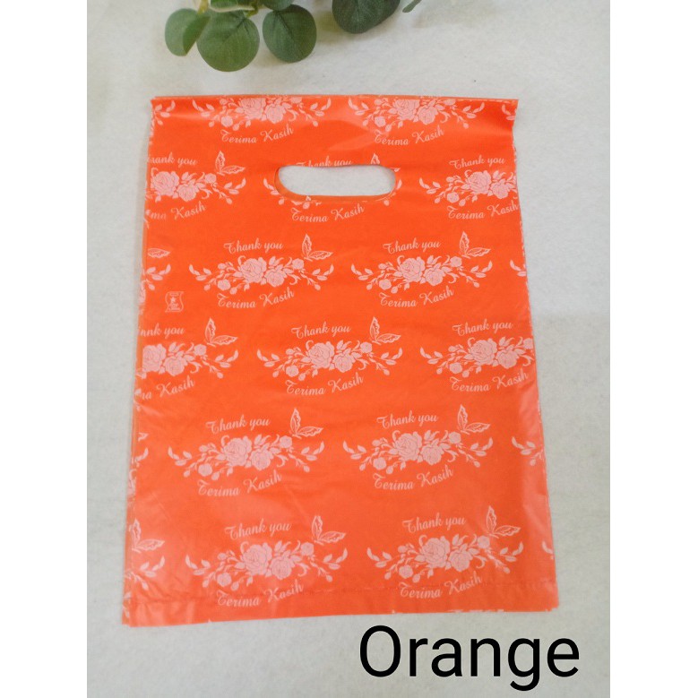 8 X 11 Inch 50 Pcs Plastic Bag Thank You Plastic Bag Terima Kasih Bag Door Gift Bag Shopee Malaysia