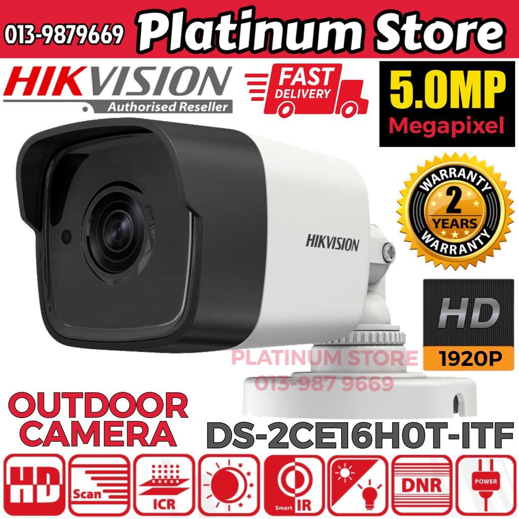 HIK HIKVISION 5MP 1920P Full HD Outdoor IR INFRARED Bullet TVI 5.0MP ...