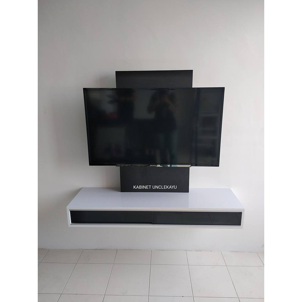 Wall mount modern hanging floating tv / tv moden gantung 3100221131 Shopee