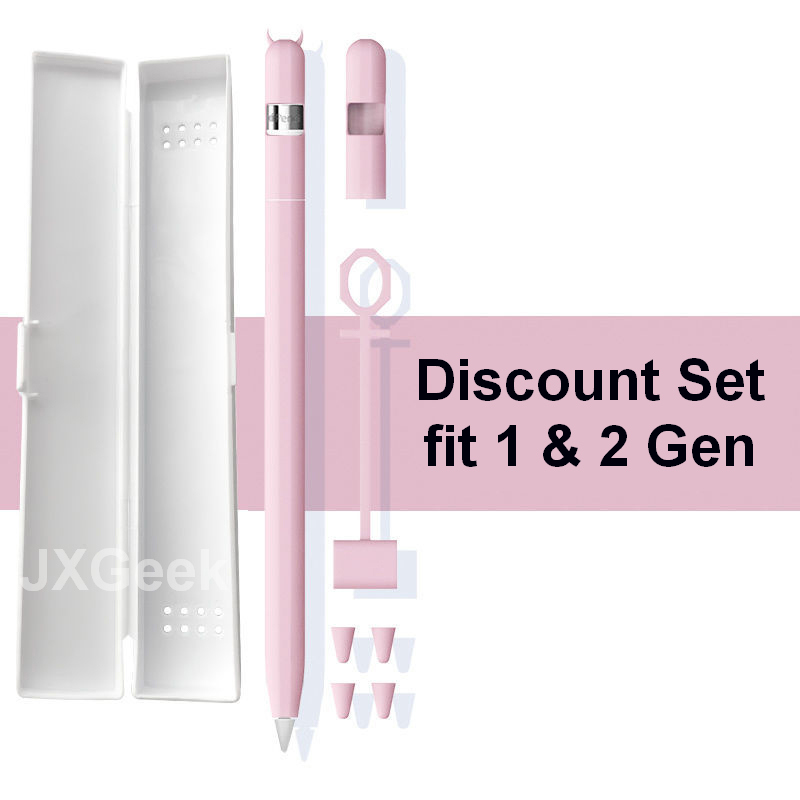 Apple Pencil Case Gen 2 Gen 1 Cover Soft Silicone Apple Pencil 1st 2nd