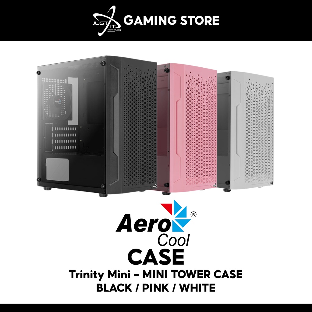 AEROCOOL Trinity v1 GAMING MATX ( PINK / WHITE / BLACK ) ( MINI-G-BK-V1 ...