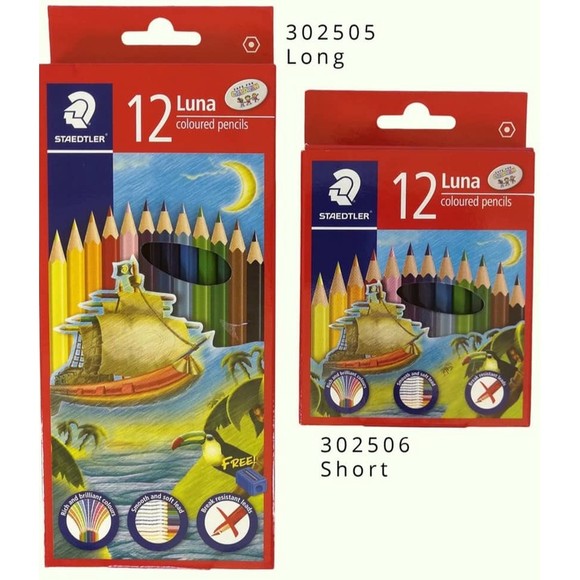 Staedtler Luna Permanent Colored Pencils 12S/12L Colour Pencil (136