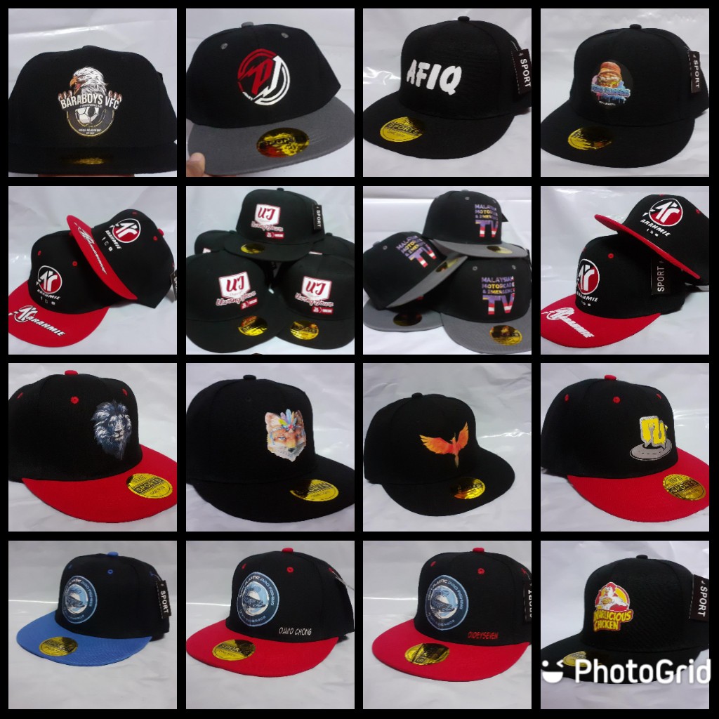💯FREE CETAKAN 💯 CUSTOM CETAK TOPI DESIGN ANDA SENDIRI CAPS/CAP/CAP