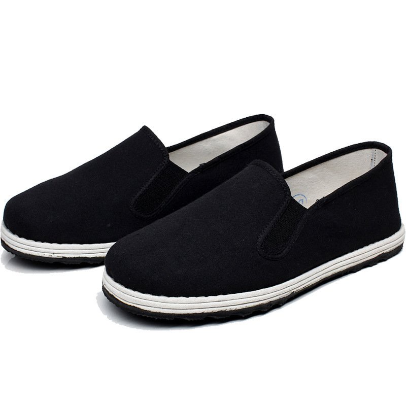 Details about   Chinese Mens Womens Martial Arts Kung Fu Wushu Canvas Black Shoes Slippers soft 