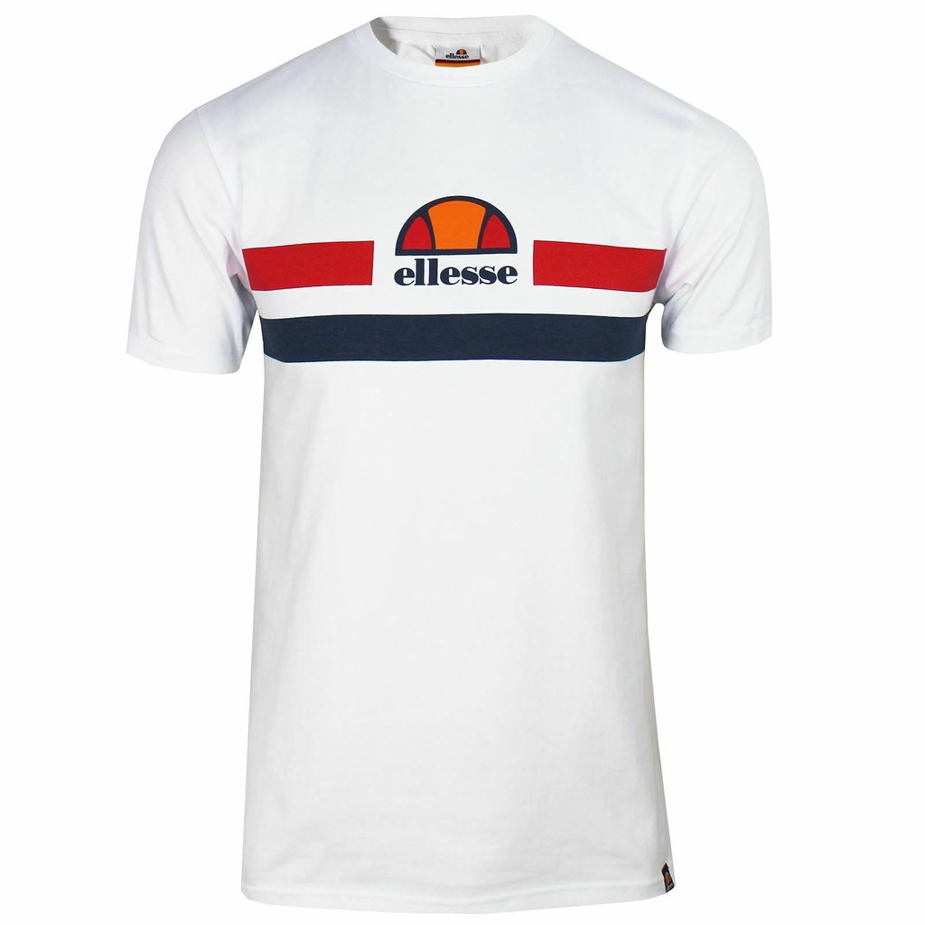 ELLESSE T SHIRT APREL MENS WHITE CREW 