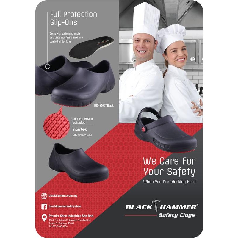 black hammer safety clogs