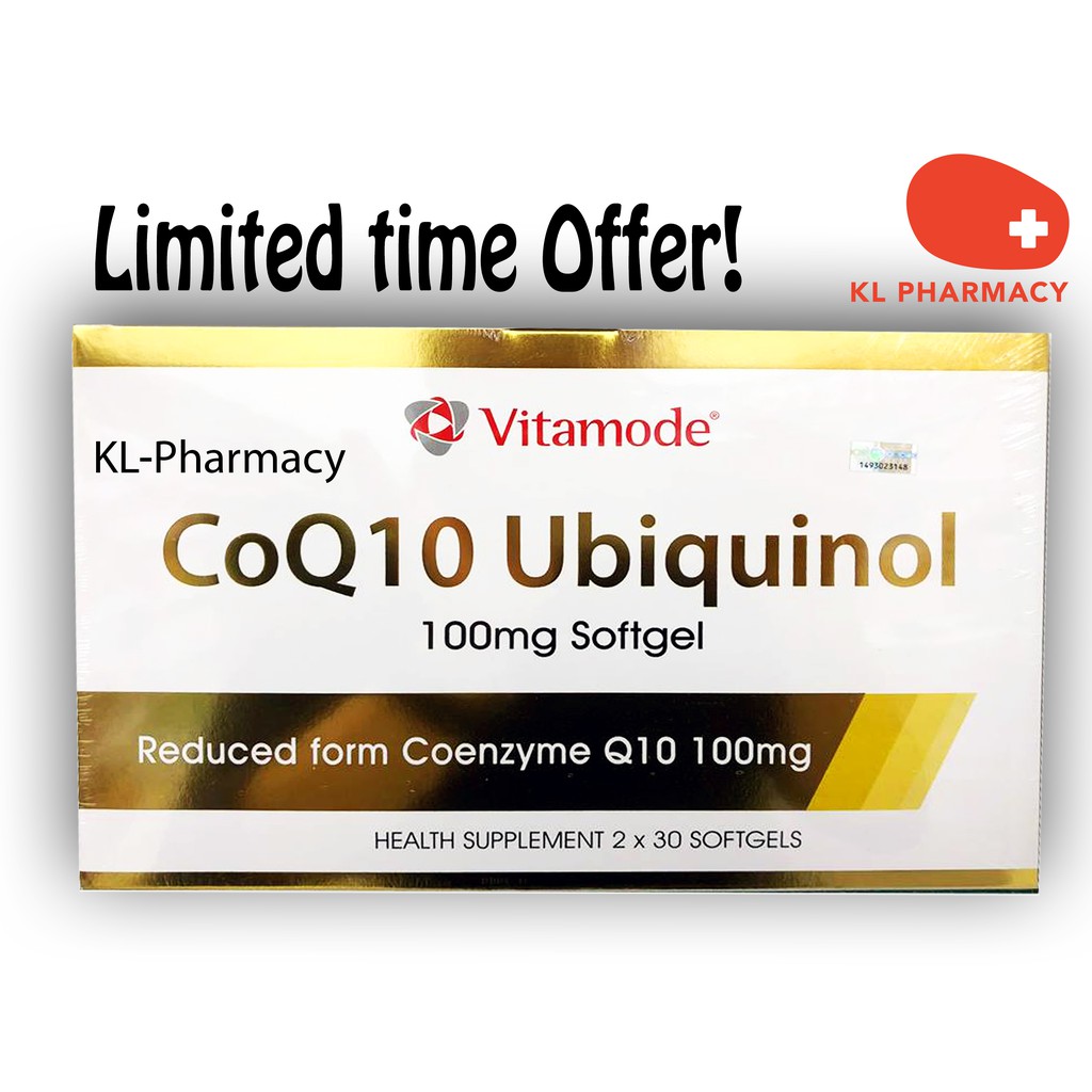 [READY STOK][FAST SHIPPING]Vitamode CoQ10 ubiquinol 60s’s Shopee Malaysia