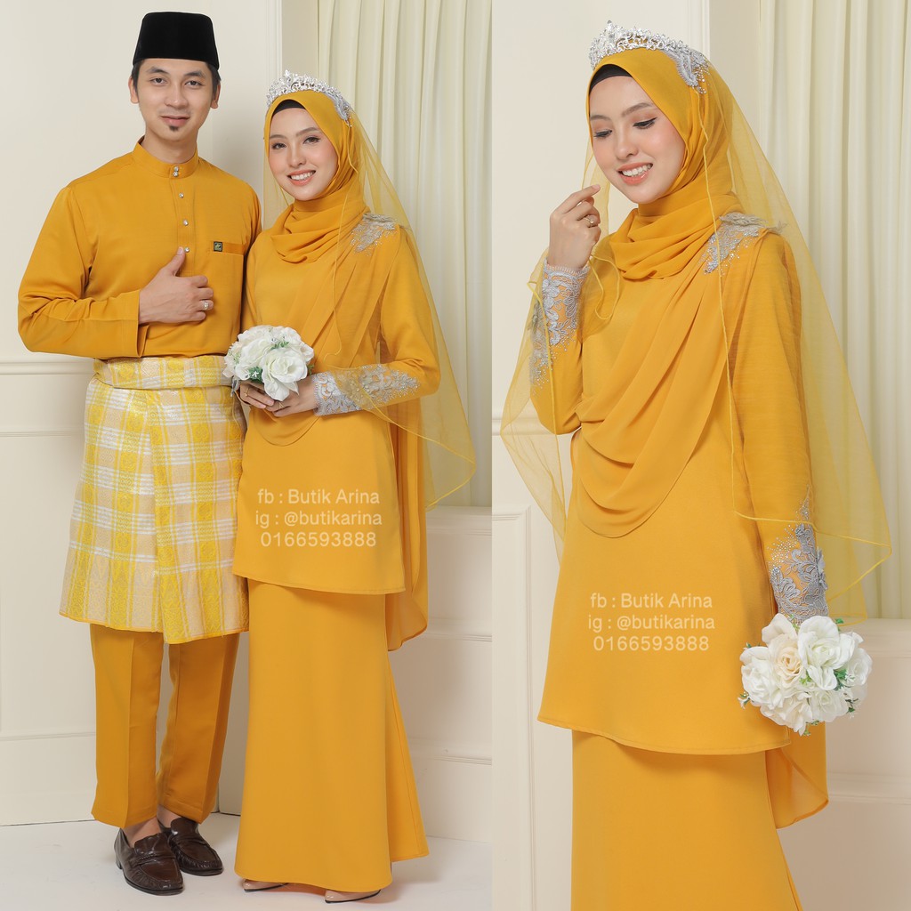Malay baju kurung dgn kuning
