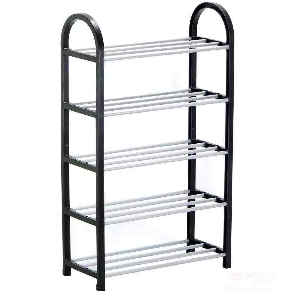 5 Tier Shoe Rack Black Colour Shopee Malaysia