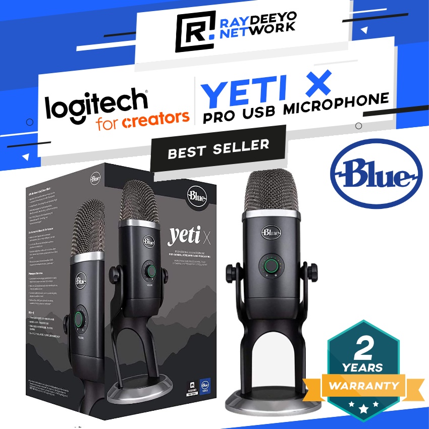 Logitech For Creators BLUE Yeti X Premium Multi-Pattern Professional ...