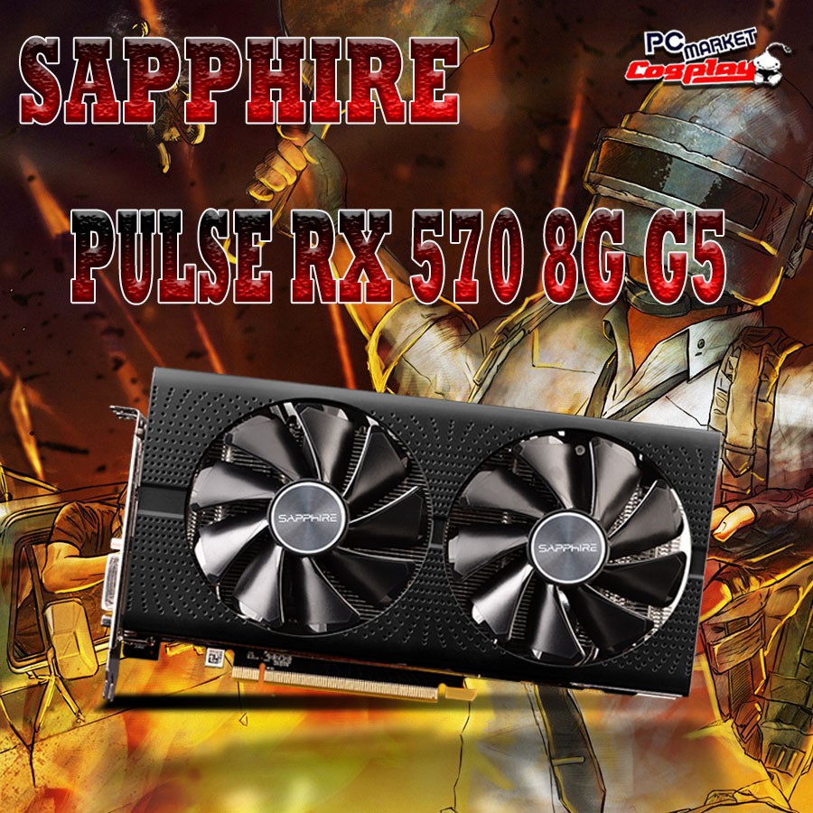 Sapphire Pulse Radeon RX570 8GB GDDR5 Graphic Card (Refurbished ...