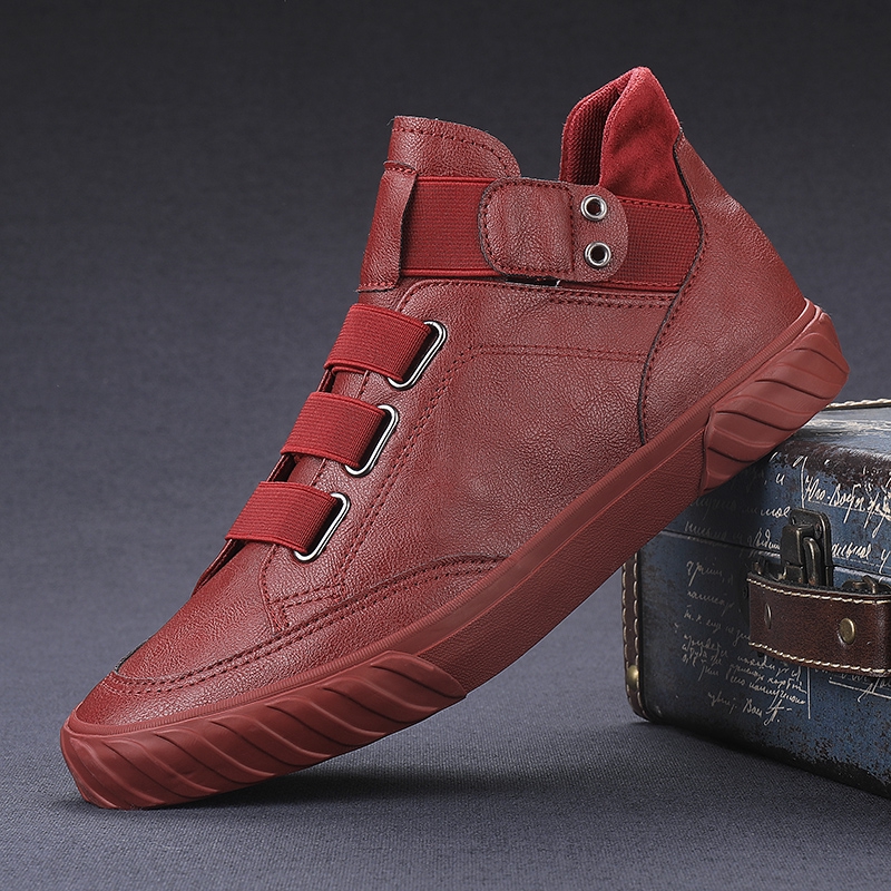 high top leather shoes for men