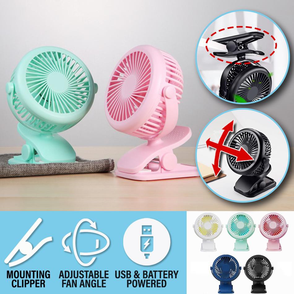 Global_sources Mini Portable Rechargeable Battery & USB Powered Clip