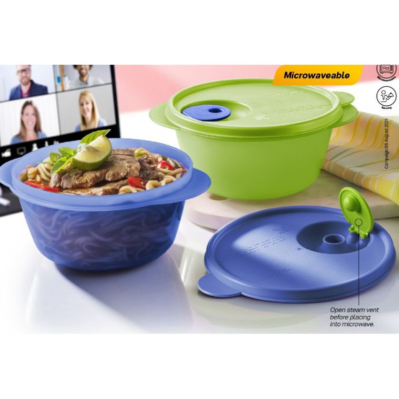 Tupperware CrystalWave Bowl (2pcs) 800ml