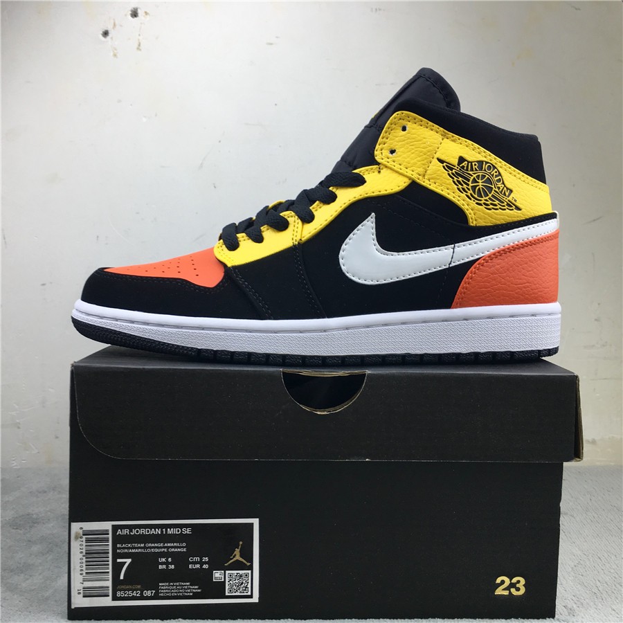 jordan aj 1 mid se amarillo