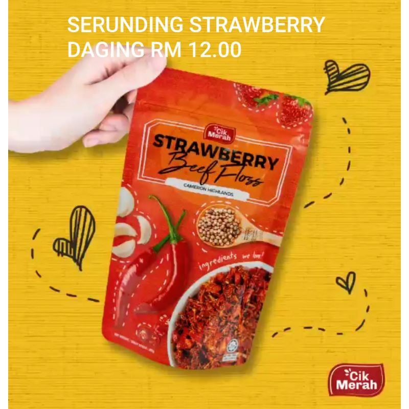 Serunding Strawberry Cik Merah Cameron Highland Shopee Malaysia