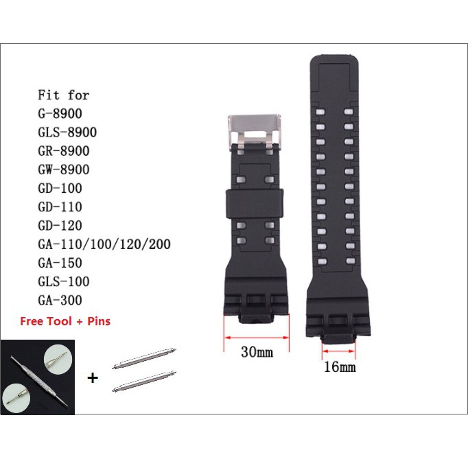 g shock gd 100 replacement strap