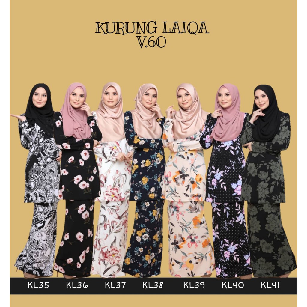  Baju Kurung Ironless  LaiQa Version 6 Shopee Malaysia