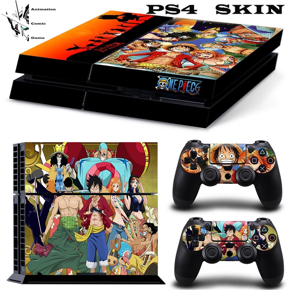 One Piece Ps4 Skin Sticker Decal Playstation 4 Console Skin Controller Skins One Piece Shopee Malaysia