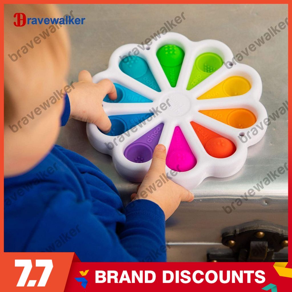 Bw Mainan Dan Hadiah Baby Sensory Simple Dimple Sesuai Untuk Bayi 6 Bulan Ke Atas Bravewalker Shopee Malaysia