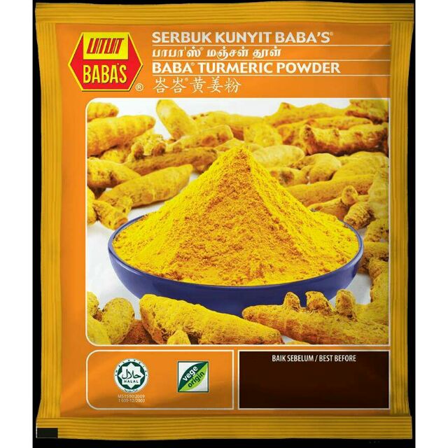 Baba S Turmeric Powder Serbuk Kunyit 250g Shopee Malaysia