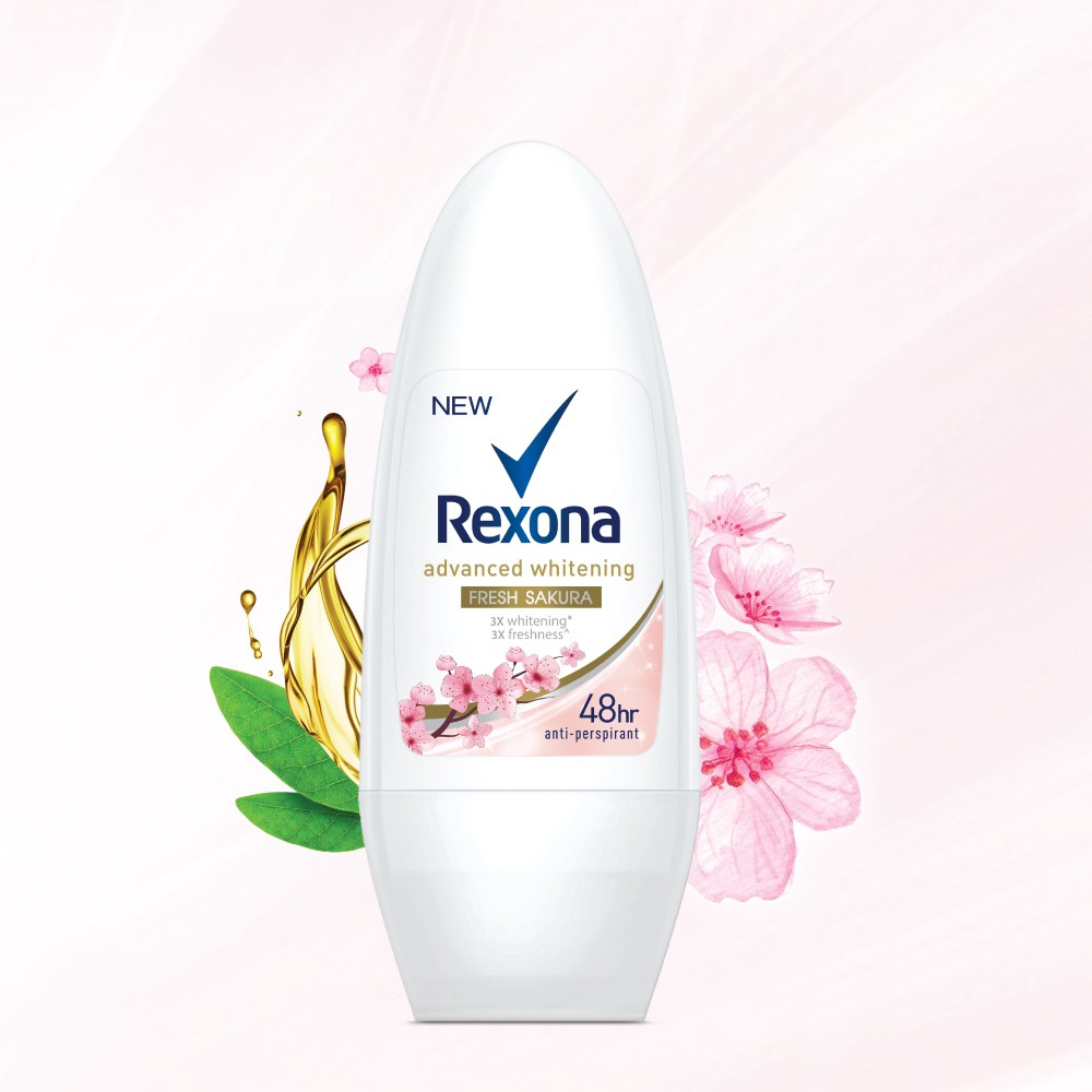 Rexona Advanced Whitening Sakura Fresh Roll On Deodorant 50ml x 2 | Shopee  Malaysia