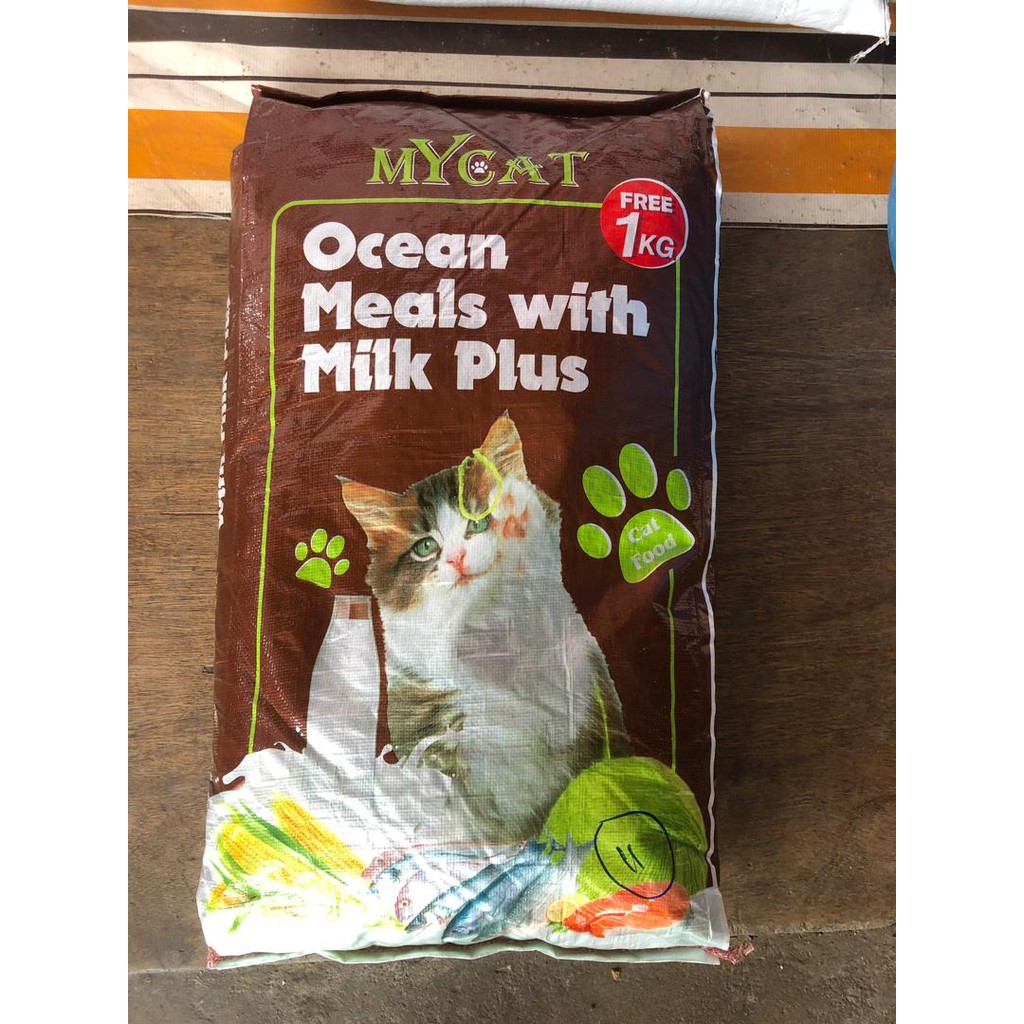 My Cat Mycat Dry Food Ocean Meals With Milk Plus Kitten Baby