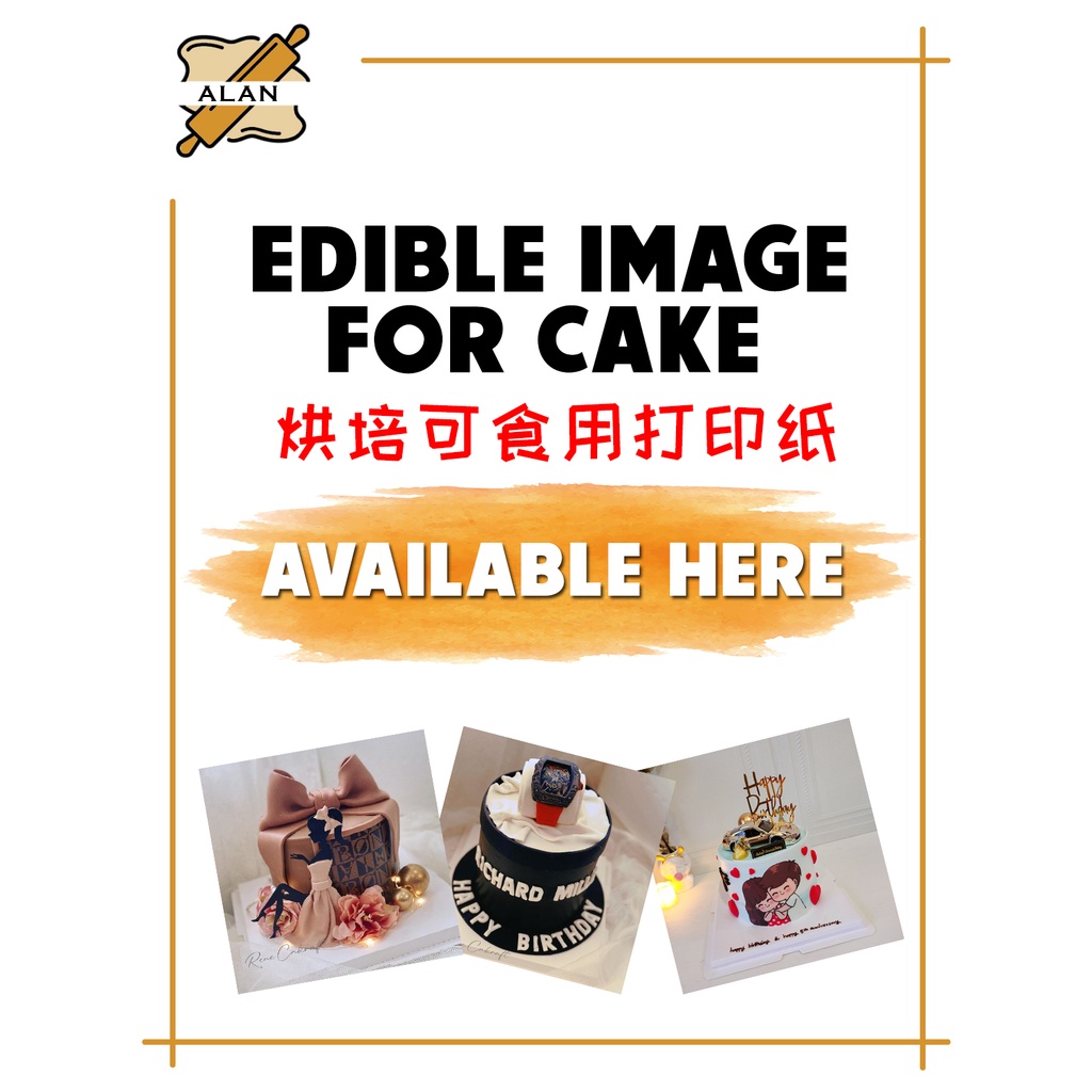 Edible Custom A4 SIZE Image [Printing Service] Photo / Picture for Cake