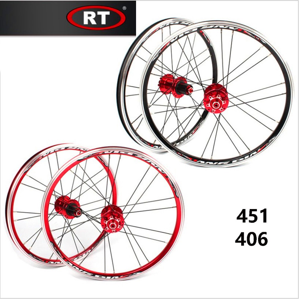 Original RT Folding Bike Wheel 451/406 712 Speed Bicycle Wheel Set