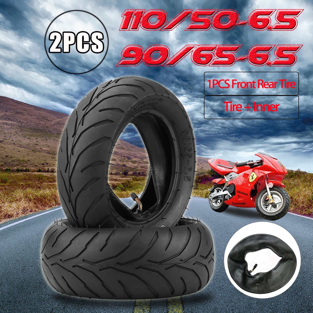 Inner Tube 90/65-6.5 110/50-6.5 For 49cc Mini Pocket Bike Front &Rear Rear Tire 