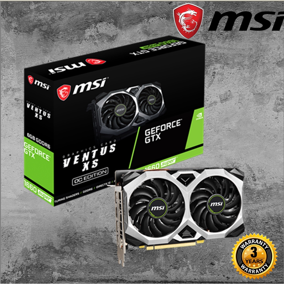 新品】MSI GEFORCE GTX 1660 SUPER VENTUS XS-