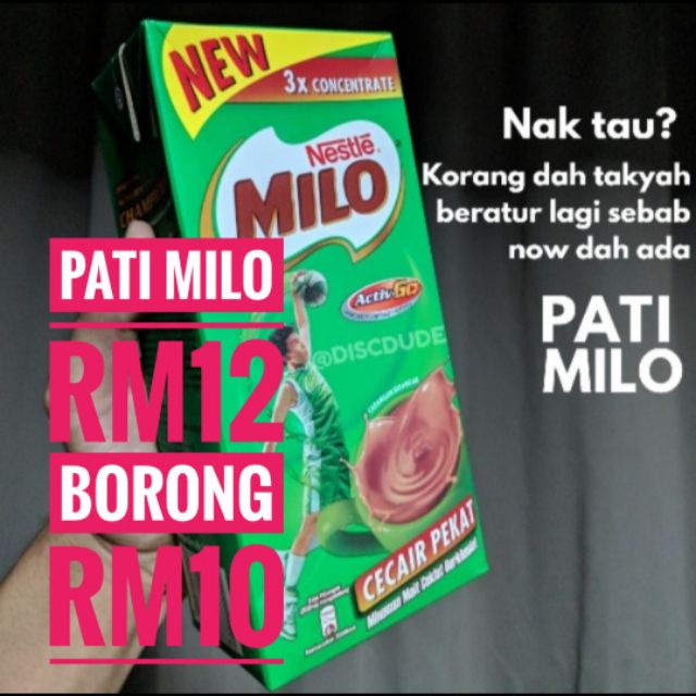 Pati Milo Pekat 1 Liter Shopee Malaysia