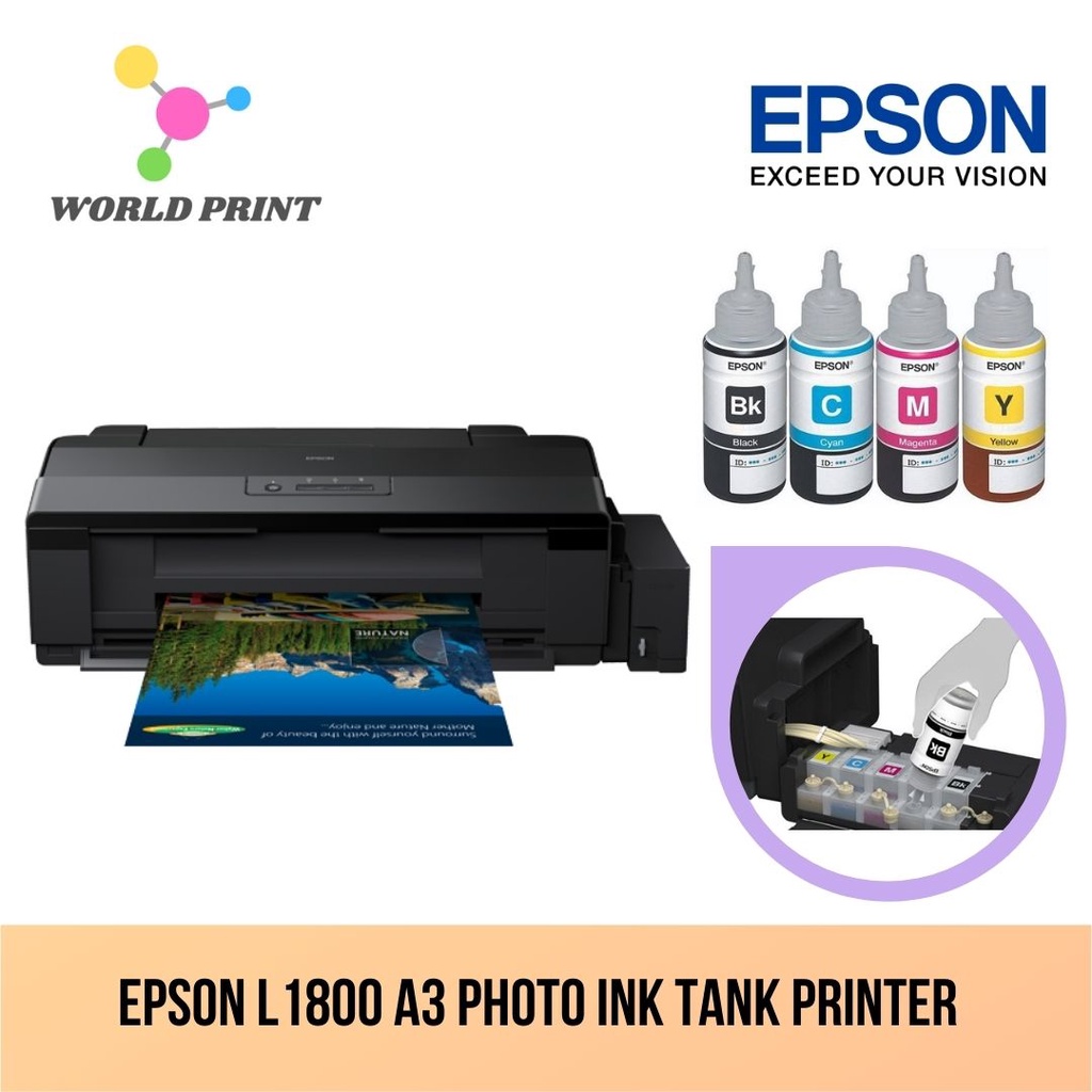 Epson L1800 A3 Photo Ink Tank Printer Shopee Malaysia 8392