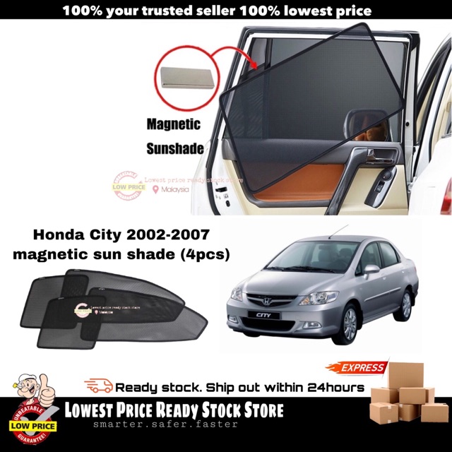 Sun Shade Honda City 20022007 (4pcs) Shopee Malaysia