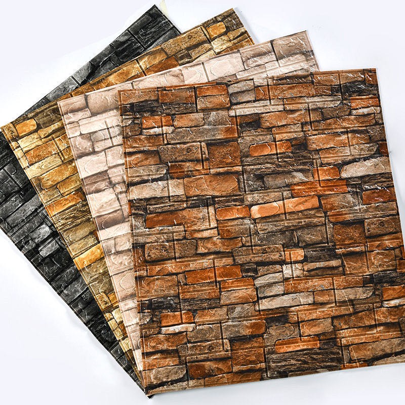 Ready Stock 70x77cm 3D Brick High Quality DIY Wall  