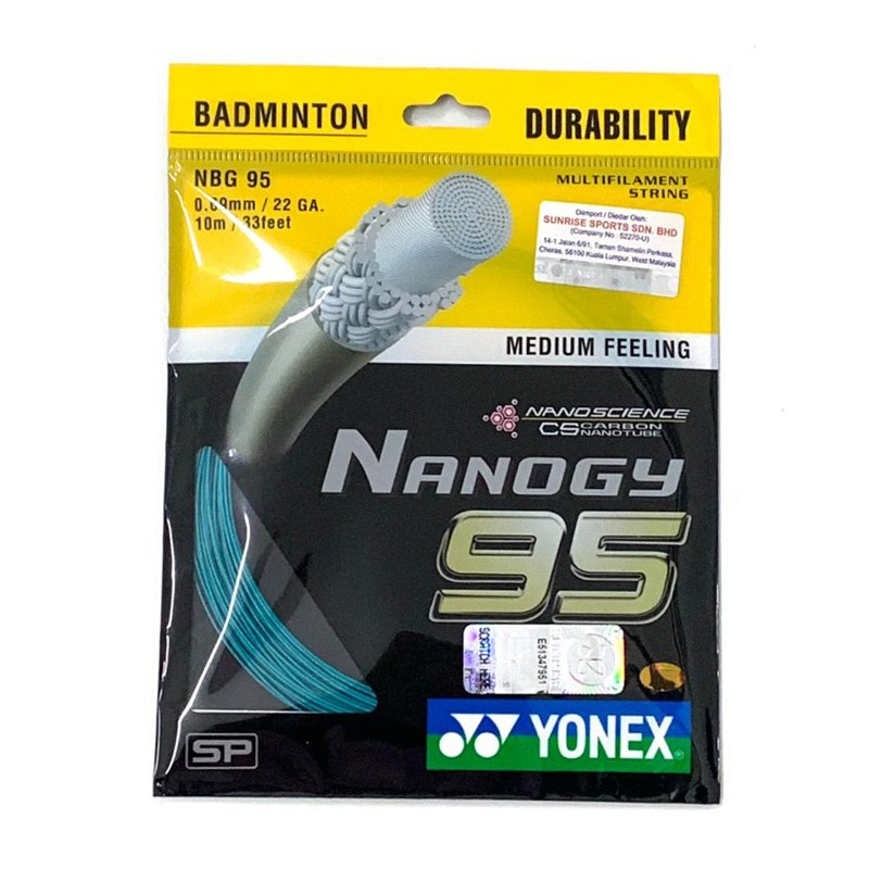 Yonex Nanogy 95 Badminton String [100% Original from Sunrise] - Made in ...