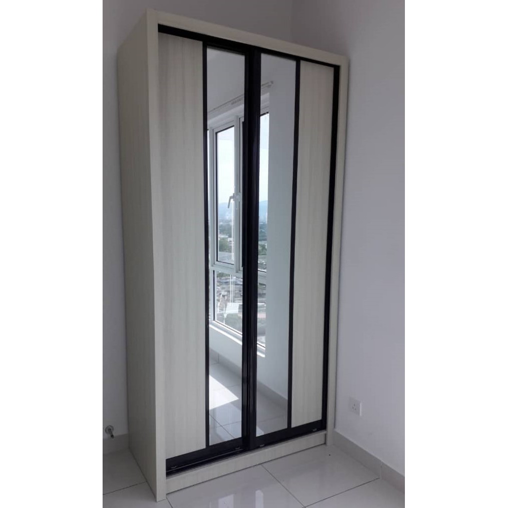 4ft L x 8ft H Premium Wardrobe Closet Almari  Baju  