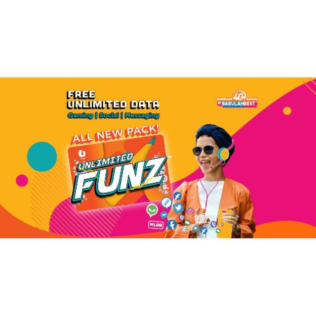 UNLIMITED Internet * U MOBILE FUNZ Prepaid Number Starter ...