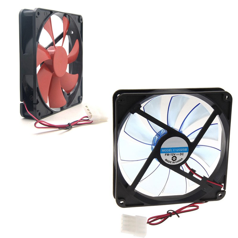 Cooling Fan Silent Quiet 14cm DC 12V Cooler Heat Sink Set for 140mm PC